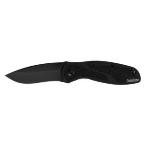 Kershaw Blur Assisted Folding Knife 3-4/10" Drop Point Blade Black