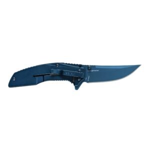Kershaw Outright Folding Knife 3" Trailing Point Blade Blue Black