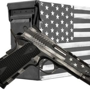 Citadel 1911-A1 Flag Edition .45 ACP 7rd Magazine  5" Barrel Grey Scale Cerakote with matching Ammo Can