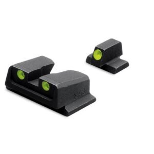 Meprolight Smith & Wesson Tru-Dot Night Sight Set - TD M&P Full Size Compact. 9mm .40 Fixed Set Green