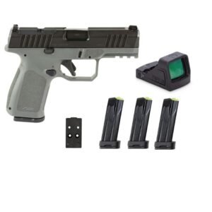 Rost Martin RM1C Handgun Bundle 9mm Luger 10rd (4) Magazines 4" Barrel Gray Viridian Red Dot Pistol Case CA Compliant