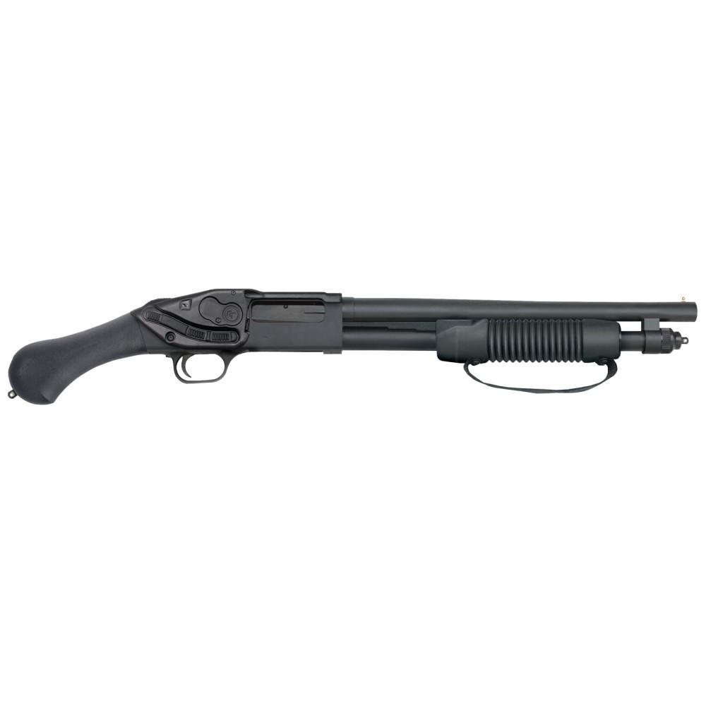 Mossberg 590 Shockwave Laser Saddle Shotgun 20 ga 3" Chamber 5rd Magazine 14.375" Barrel Black