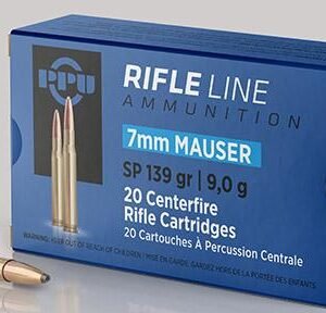 PPU Rifle Ammunition 7mm Mauser 139 gr SP 2660 fps - 20/ct