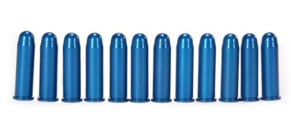 A-Zoom Aluminum Snap Caps .38 SPEC Blue 12/pk