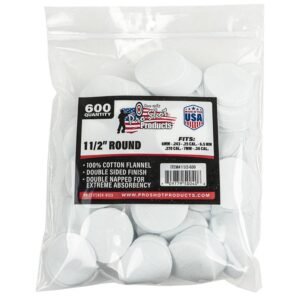 Pro-Shot 1 1/2" Round 100% Cotton Patches 600/ct
