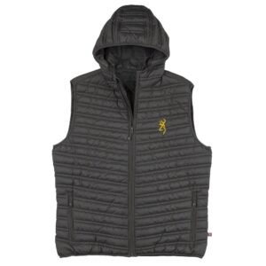 Browning Packable Puffer Hooded Vest Carbon S