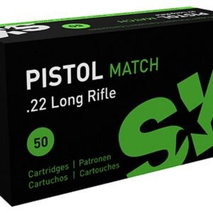 SK Pistol Match Rimfire Ammunition .22 LR 922 fps 40 gr 50/ct