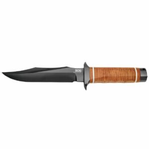 SOG Super SOG Bowie Knife 7.5" Blade Brown Leather