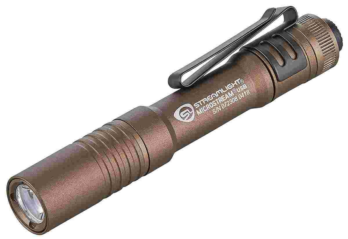 Streamlight Microstream USB Ultra-Compact USB Rechargeable Personal Light - Coyote