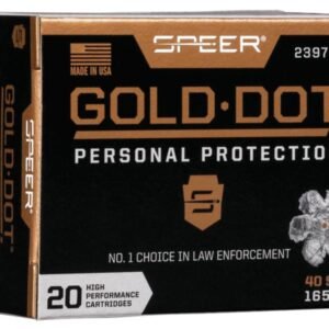 Speer Gold Dot Handgun Ammunition .40 S&W 165gr HP 1150 fps 20/ct