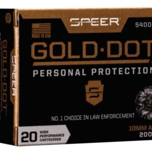 Speer Gold Dot Handgun Ammunition 10mm Auto 200 gr HP 1100 fps 20/ct