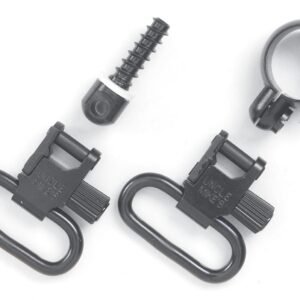 Uncle Mike's Quick Detach Sling Swivel Set Full Band Lever Action Rifles .645-.660 Winchester/Marlin Swivel Steel Black