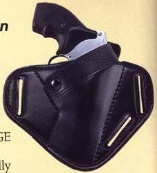 Uncle Mike's Sidekick Super Belt Slide Holsters Black Fits 2" Small Frame 5-Shot Revolvers