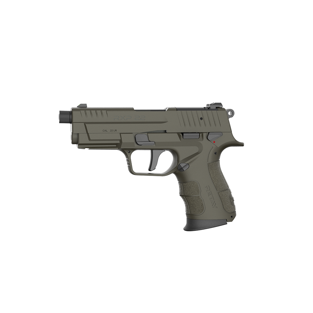 Retay RXP22 Handgun .22 LR 13rd Magazines(2) 4" Threaded Barrel OD Green Frame/Slide