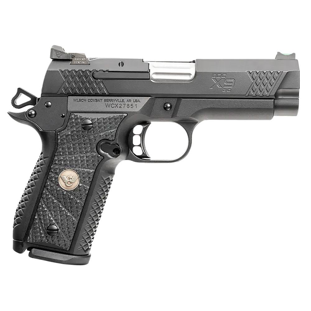 Wilson Combat EDC X9 2.0 Handgun 9mm Luger 15rd Magazine(2) 4" Barrel Non-Lightrail Armor-Tuff Slide Anodize Frame