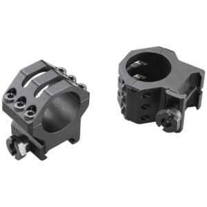 Weaver 6-Hole Aluminum Scope Rings 1" High Matte