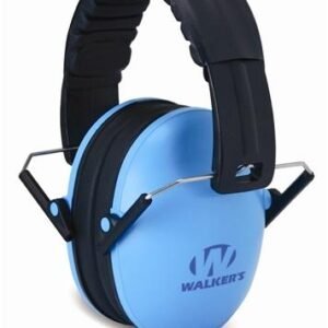 Walker's Game Kids Folding Passive Ear Muffs-Blue