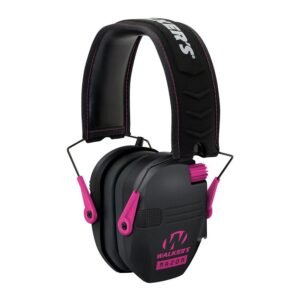 Walker's Game Razor Slim Shooter Folding Ear Muffs-Pink