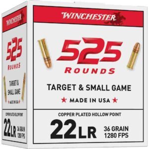 Winchester .22 LR Bulk Pack Rimfire Ammunition .22 LR 36 gr CPHP 525/ct