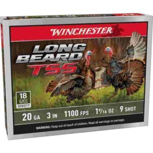 Winchester Long Beard TSS Shotshells 20ga. 3" 1-9/16oz 1100 fps #9 5/ct
