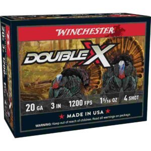 Winchester Double X Turkey Load Shotshells 20 ga 3" MAX 1-5/16 oz #4 1200 fps 10/ct