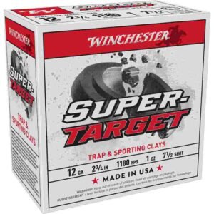 Winchester Super-Target Shotshells 12ga 2-3/4" 1oz 1185 fps #7.5 25/ct