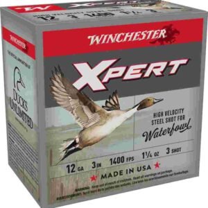Winchester Xpert High-Velocity Steel Shotshells 12 ga 3" 1-1/4 oz 1400 fps #3 25/ct