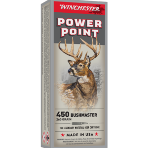 Winchester Super-X Rifle Ammunition .450 Bushmaster 260 gr. SP 2110 fps 20/ct