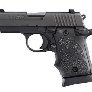 Sig P938 9mm 3" 7rd Black Nitron Night Sights Black Rubber Grips