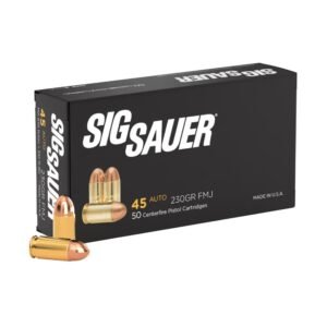 Sig Elite Performance Handgun Ammunition .45 ACP 230 gr FMJ 830 fps 50/ct