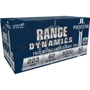 Fiocchi Rifle Shooting Dynamics Rifle Ammunition .223 Rem 62 gr FMJBT 3000 fps 50/rd