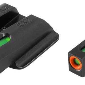 Truglo TFX Pro Next Gen Tritium & Fiber Optic Xtreme Handgun Sight - Ruger LC9|Ruger LC9s|Ruger LC380 - White Orange Front/Rear Green