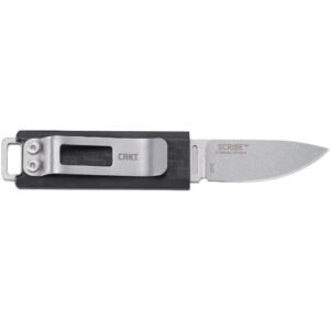 CRKT Scribe Fixed Blade Knife 1-3/4" Drop Point Blade Black