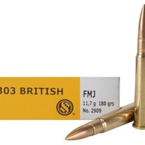 Sellier & Bellot Rifle Ammunition .303 British 180 gr FMJ 2440 fps - 20/box
