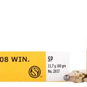 Sellier & Bellot Rifle Ammunition .308 Win 180 gr SP  - 20/box