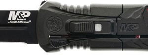 S&W KNIFE M&P OTF 1.9" AUS-8 - SPEAR POINT W/SAFETY BLACK