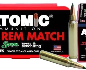 ATOMIC 223 REM 77GR TIPPED - MATCHKING 50RD 10BX/CS