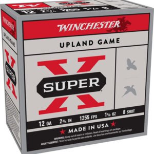 WINCHESTER SUPER-X 12GA 2.75" - 1255FPS 1-1/8OZ #8 250RD CASE