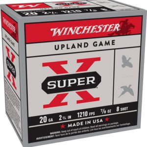WINCHESTER SUPER-X 20GA 2.75" - 7/8OZ #8 1210FPS 250RD CASE