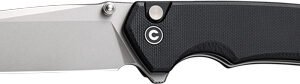 CIVIVI KNIFE BRAZEN 3.46" - BLACK G-10/STONEWASH BUTTON LK