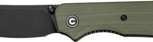 CIVIVI KNIFE CRABBY 2.7" G-10 - OD GREEN BLACK STONEWASH