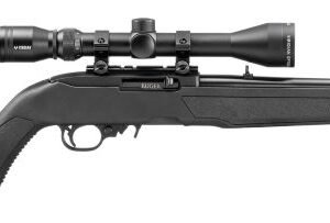 RUGER 10/22 22LR 16.4" THREAD - BLACK POLYMER STOCK W/SCOPE
