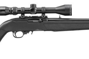 RUGER 10/22 22LR 18.5" - BLACK POLYMER STOCK W/SCOPE