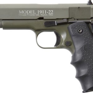 CHIAPPA 1911-22 22LR 5" FS - 10RD OD GREEN/RUBBER