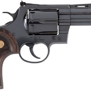 COLT ANACONDA 44MAG 4" 6RD - BLUED MEDALLION WOOD GRIPS