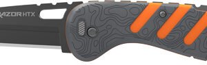OUTDOOR EDGE RAZOR HTX 3" - FOLDER GRAY/ORANGE W/BLADE POD