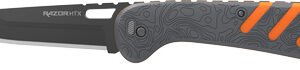 OUTDOOR EDGE RAZOR HTX 5" - FOLDER GRAY/ORANGE W/BLADE POD