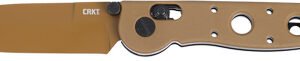CRKT M16-02XD 3.5" PLAIN EDGE - SPEAR POINT DESERT TAN