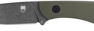 COBRATEC D2 SKINNER 3.75" FULL - TANG OD GREEN G10 W/KYDEX SHTH