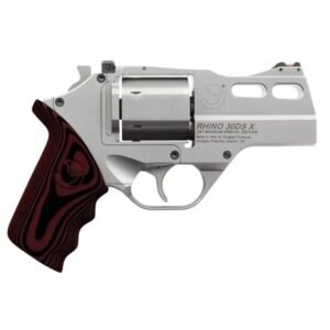 Chiappa Rhino 30DS Handgun .357 Mag 6rd Capacity 3" Barrel Nickel Red with 3 Moon Clips